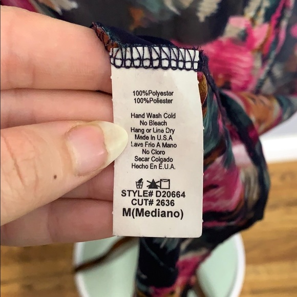 Mezzanine Hi Long Maxi Floral Print Tank Dress Med - Picture 10 of 10